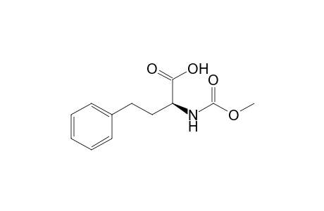 (2S)-2-(carbomethoxyamino)-4-phenyl-butyric acid