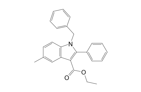 Ethyl 1-Benzyl-5-methyl-2-phenyl-1H-indole-3-carboxylate