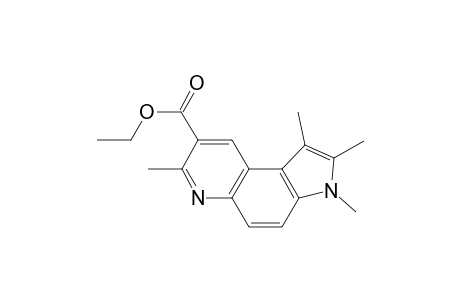 3H-Pyrrolo[3,2-f]quinoline-8-carboxylic acid, 1,2,3,7-tetramethyl-, ethyl ester
