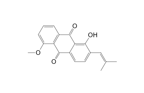 1-Hydroxy-5-methoxy-2-(2'-methylprop-1'-enyl)anthraquinone