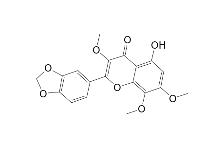 2-(1,3-Benzodioxol-5-yl)-5-hydroxy-3,7,8-trimethoxy-4H-chromen-4-one
