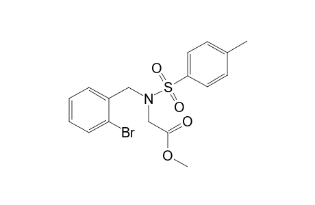 Methyl N-(2-bromobenzyl)-N-[(4-methylphenylsulfonyl]glycinate