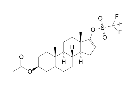 3-.beta.-Acetylxyepiandrost-16-en-17-yl trifluoromethanesulphonate