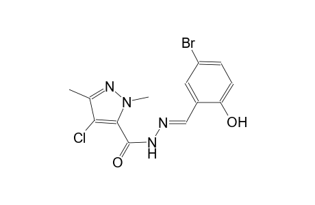 N'-[(E)-(5-bromo-2-hydroxyphenyl)methylidene]-4-chloro-1,3-dimethyl-1H-pyrazole-5-carbohydrazide