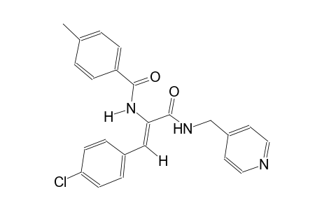 benzamide, N-[(Z)-2-(4-chlorophenyl)-1-[[(4-pyridinylmethyl)amino]carbonyl]ethenyl]-4-methyl-
