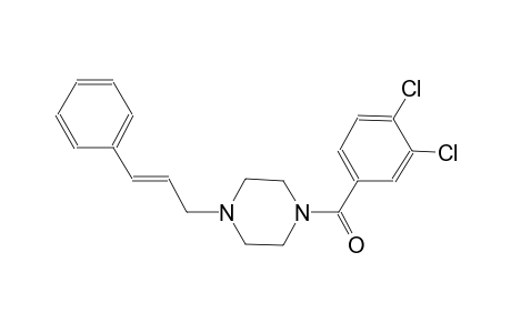 1-(3,4-dichlorobenzoyl)-4-[(2E)-3-phenyl-2-propenyl]piperazine