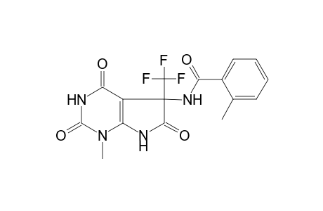 2-Methyl-N-[1-methyl-2,4,6-trioxo-5-(trifluoromethyl)-2,3,4,5,6,7-hexahydro-1H-pyrrolo[2,3-d]pyrimidin-5-yl]benzamide