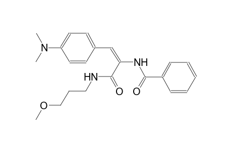 N-((E)-2-[4-(dimethylamino)phenyl]-1-{[(3-methoxypropyl)amino]carbonyl}ethenyl)benzamide
