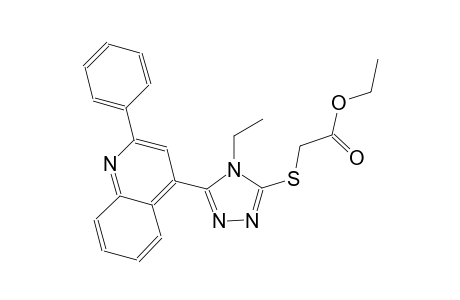 ethyl {[4-ethyl-5-(2-phenyl-4-quinolinyl)-4H-1,2,4-triazol-3-yl]sulfanyl}acetate