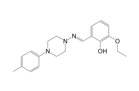 phenol, 2-ethoxy-6-[(E)-[[4-(4-methylphenyl)-1-piperazinyl]imino]methyl]-
