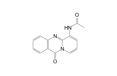 acetamide, N-(11-oxo-11H-pyrido[2,1-b]quinazolin-6-yl)-