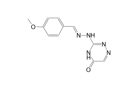 benzaldehyde, 4-methoxy-, (4,5-dihydro-5-oxo-1,2,4-triazin-3-yl)hydrazone
