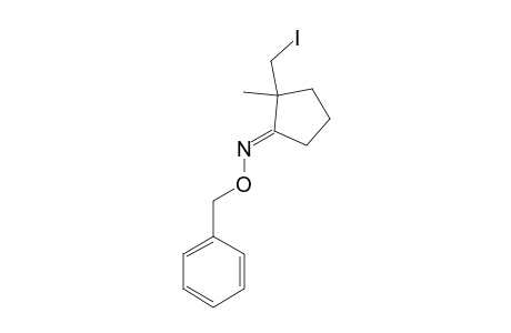 2-(IODOMETHYL)-2-METHYL-CYCLOPENTANONE-O-(PHENYLMETHYL)-OXIME