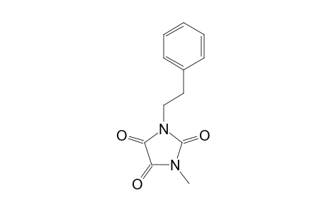 Imidazolidinetrione, methyl(2-phenylethyl)-