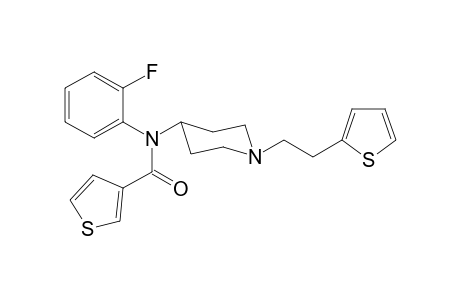 N-2-Fluorophenyl-N-(1-[2-(thiophen-2-yl)ethyl]piperidin-4-yl)thiophene-3-carboxamide