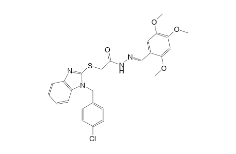 acetic acid, [[1-[(4-chlorophenyl)methyl]-1H-benzimidazol-2-yl]thio]-, 2-[(E)-(2,4,5-trimethoxyphenyl)methylidene]hydrazide