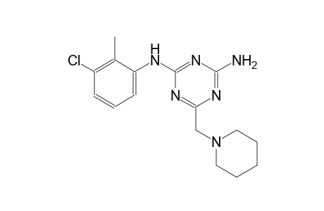 N~2~-(3-chloro-2-methylphenyl)-6-(1-piperidinylmethyl)-1,3,5-triazine-2,4-diamine