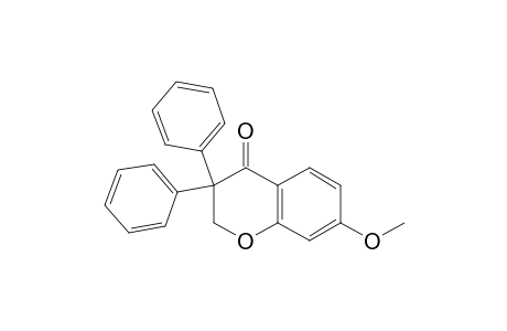 4H-1-Benzopyran-4-one, 2,3-dihydro-7-methoxy-3,3-diphenyl-