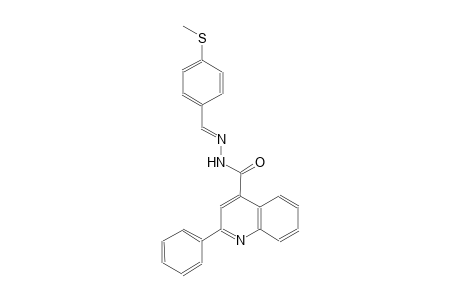 N'-{(E)-[4-(methylsulfanyl)phenyl]methylidene}-2-phenyl-4-quinolinecarbohydrazide