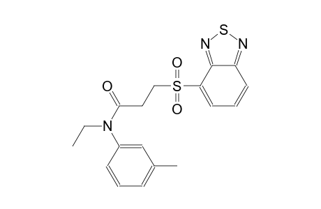 propanamide, 3-(2,1,3-benzothiadiazol-4-ylsulfonyl)-N-ethyl-N-(3-methylphenyl)-