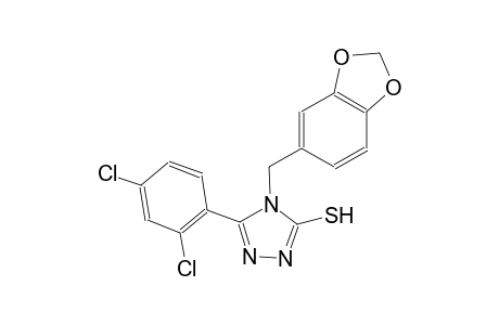 4H-1,2,4-triazole-3-thiol, 4-(1,3-benzodioxol-5-ylmethyl)-5-(2,4-dichlorophenyl)-