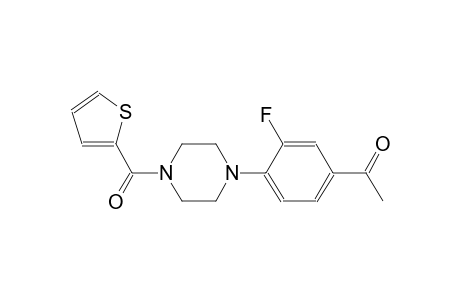 ethanone, 1-[3-fluoro-4-[4-(2-thienylcarbonyl)-1-piperazinyl]phenyl]-