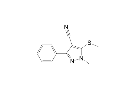 4-Cyano-1-methyl-5-methylmercapto-3-phenyl-pyrazol