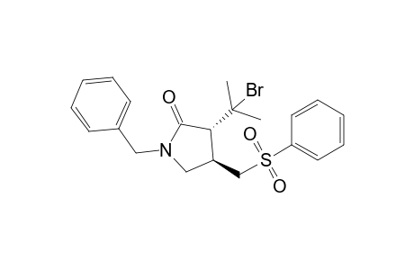 (3R,4R)-1-benzyl-4-(besylmethyl)-3-(1-bromo-1-methyl-ethyl)-2-pyrrolidone