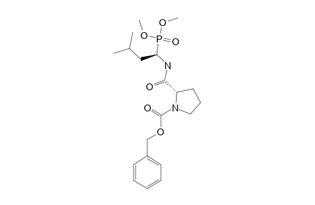 DIMETHYL-N-(BENZYLOXYCARBONYL)-L-PROLYL-(2-DECARBOXY-L-LEUCIN-2-YL)-PHOSPHONATE