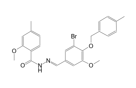 N'-((E)-{3-bromo-5-methoxy-4-[(4-methylbenzyl)oxy]phenyl}methylidene)-2-methoxy-4-methylbenzohydrazide