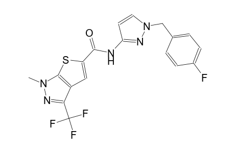 1H-thieno[2,3-c]pyrazole-5-carboxamide, N-[1-[(4-fluorophenyl)methyl]-1H-pyrazol-3-yl]-1-methyl-3-(trifluoromethyl)-