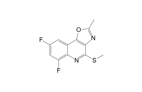 6,8-Difluoro-2-methyl-4-methylsulfanyloxazolo[4,5-c]quinoline