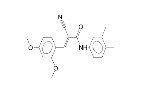 2-propenamide, 2-cyano-3-(2,4-dimethoxyphenyl)-N-(3,4-dimethylphenyl)-, (2E)-