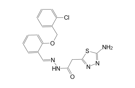 2-(5-amino-1,3,4-thiadiazol-2-yl)-N'-((E)-{2-[(2-chlorobenzyl)oxy]phenyl}methylidene)acetohydrazide