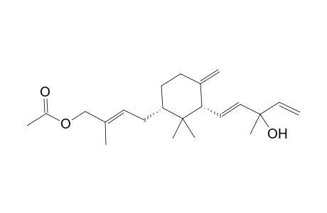 1-{3'-[4"-Acetoxy-3"-methylbut-2"-enyl]-2',2'-dimethyl-6'-methylidenecyclohexyl}-3-methyl-1,4-pentadien-3-ol
