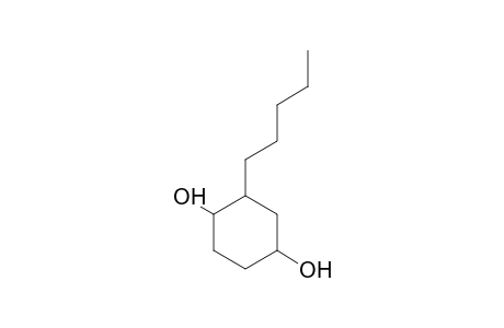 2-Pentyl-cyclohexane-1,4-diol