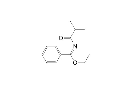 Benzenecarboximidic acid, N-(2-methyl-1-oxopropyl)-, ethyl ester