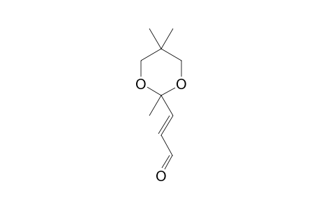 (E)-3-(2,5,5-Trimethyl-[1,3]dioxan-2-yl)-propenal