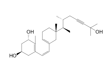(1S,3R)-5-(Z,2E)-2-((3S)-3-(1R,2R)-6-Hydroxy-1,2,6-trimethy-4-heptynyl)-3-methylcyclohexenyl)ethylidene)-4-methylcyclohexen-1,3-diol [Previtamin]