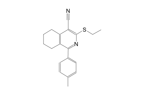 3-(ethylsulfanyl)-1-(4-methylphenyl)-5,6,7,8-tetrahydro-4-isoquinolinecarbonitrile