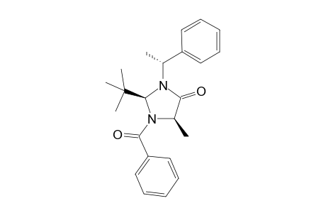 (2R,5R)-1-benzoyl-2-tert-butyl-5-methyl-3-[(1R)-1-phenylethyl]-4-imidazolidinone
