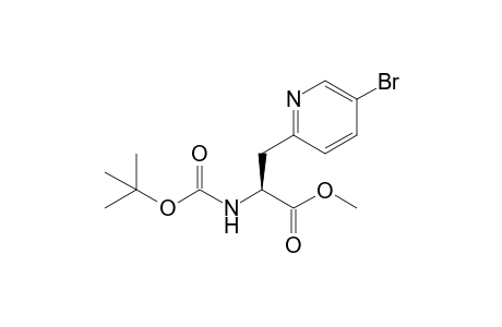(2S)-[N-(t-Butoxycarbonyl)amino]-3-(5'-bromopyrid-2'-yl)propionic acid - Methyl ester