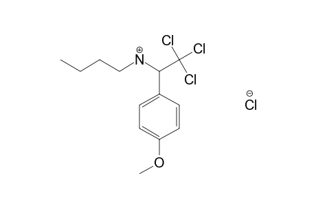 N-BUTYL-p-METHOXY-alpha-(TRICHLOROMETHYL)BENZYLAMINE, HYDROCHLORIDE