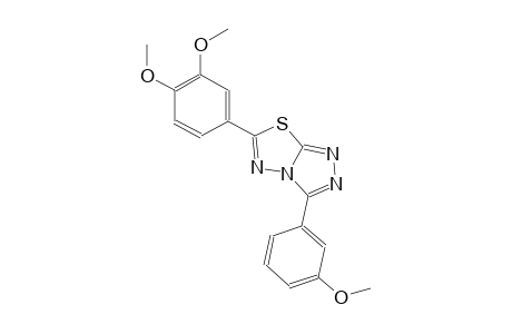 6-(3,4-dimethoxyphenyl)-3-(3-methoxyphenyl)[1,2,4]triazolo[3,4-b][1,3,4]thiadiazole