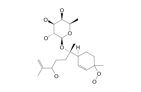 1-HYDROPEROXY-7,10-DIHYDROXYBISABOLA-2,10-DIENE_7-BETA-D-FUCOPYRANOSIDE