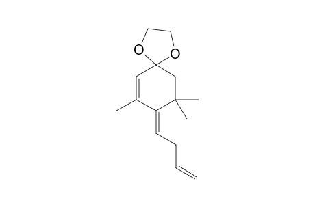 (E) and(Z)-8-(But-3-enylidene)-7,9,9-trimethyl-1,4-dioxaspiro[4.5]dec-6-ene