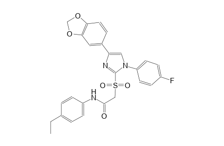 acetamide, 2-[[4-(1,3-benzodioxol-5-yl)-1-(4-fluorophenyl)-1H-imidazol-2-yl]sulfonyl]-N-(4-ethylphenyl)-