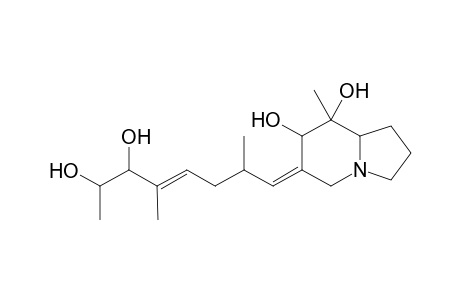 6,7-Dihydroxy-6-methyl-8-[2',5'-dimethyl-6',7'-dihydroxy-4'-octenylidene]-1-azabicyclo[3.4.0]decane
