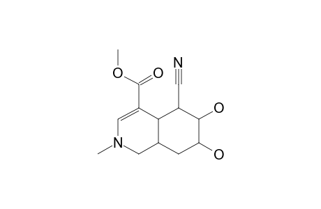 2-METHYL-4-CARBOMETHOXY-5-CYANO-6,7-DIHYDROXY-HYDROISOQUINOLINE