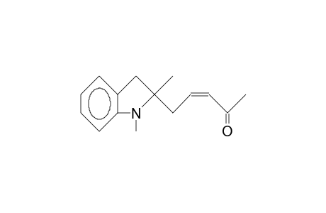 2,3-Dihydro-1,2-dimethyl-2-(2-cis-penten-3-one)-1H-indole